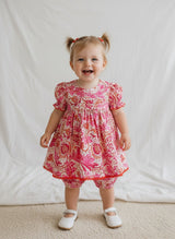 Leah Dress Whitewith Lace Detail