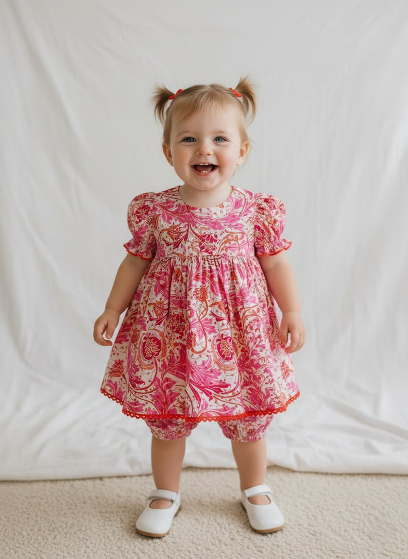 Leah Dress Whitewith Lace Detail