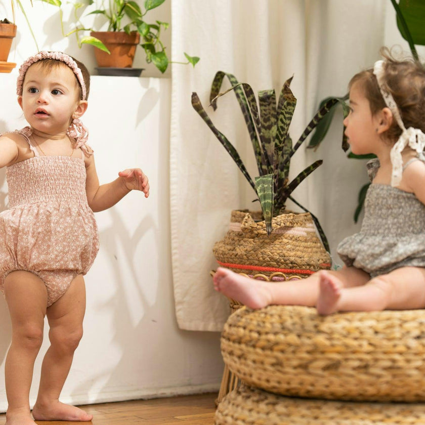 Baby Textured Floral Romper