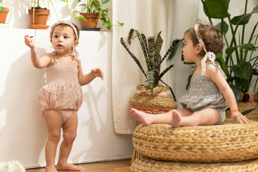 Baby Textured Floral Romper