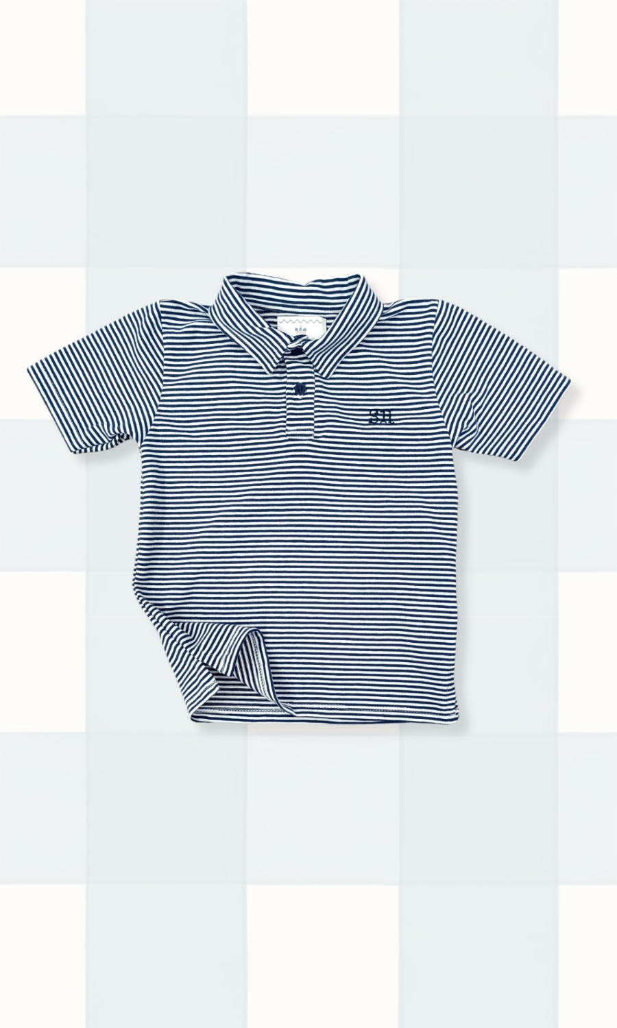 Banks Polo in Navy Stripe