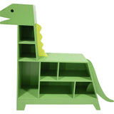 Dinosaur Shaped Bookcase / Toy Organizer With Assorted Cubbies