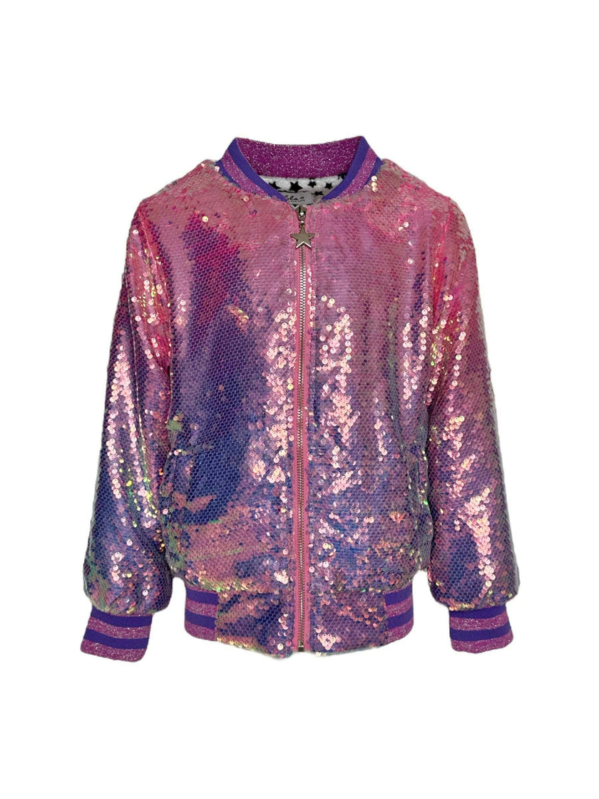 Women's Lavender Haze Sequin Bomber