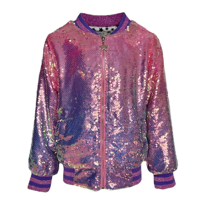 Women's Lavender Haze Sequin Bomber