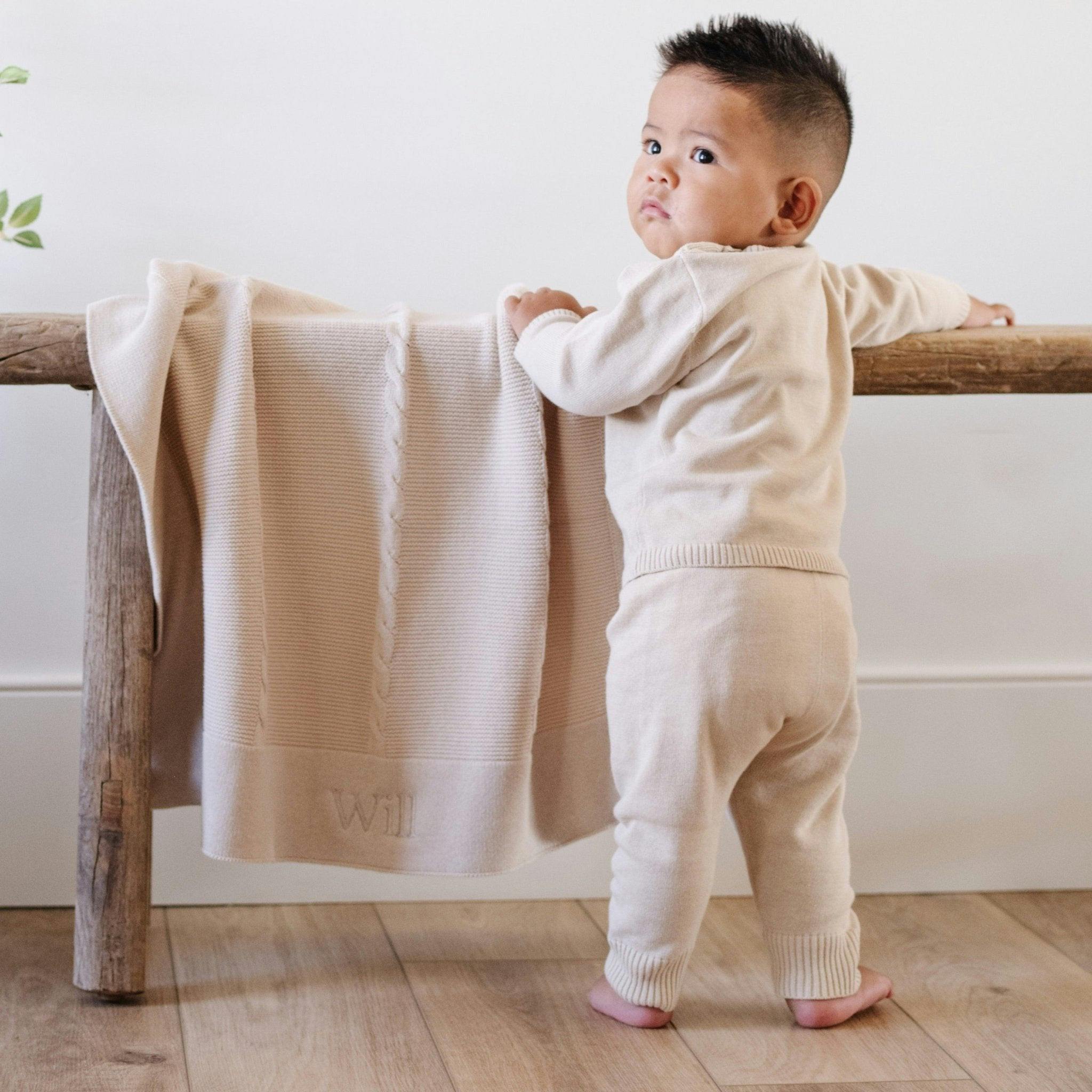 HEIRLOOM COTTON KNIT RECEIVING BLANKETS
