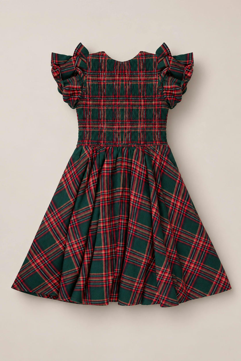 Mini Hattie Dress in Evergreen Plaid