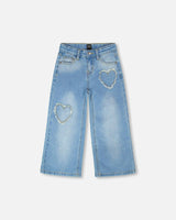 Wide Leg Denim Jeans