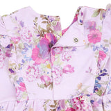 Dahlia Floral - Long Sleeve Ruffle Bodysuit Dress