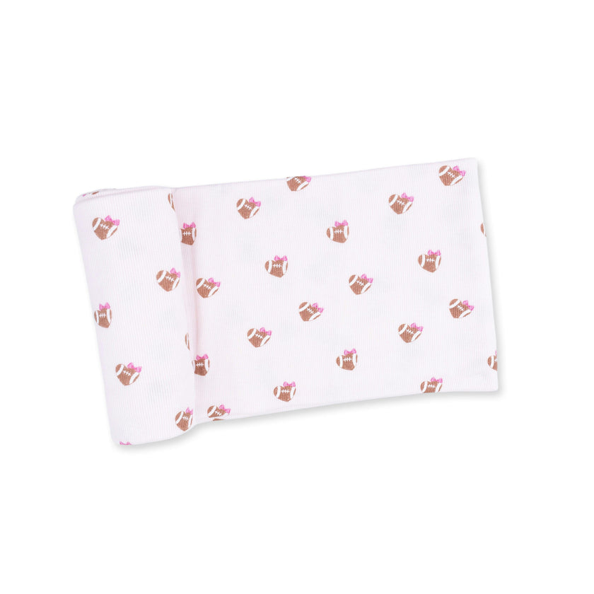 Mini Football Hearts - Swaddle Blanket