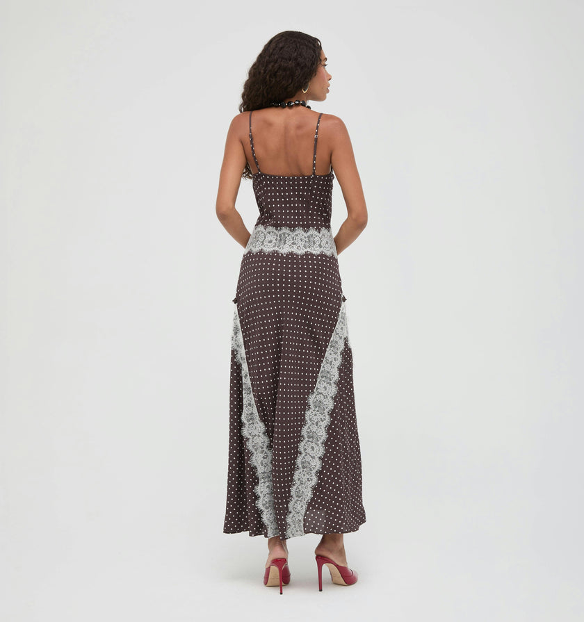 The Francesca Dress - Duke Dot Chocolate