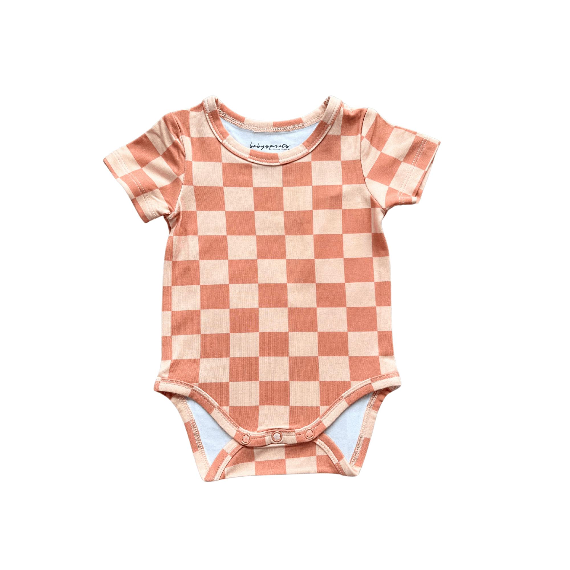 Baby Short Sleeve Bodysuit Retro America