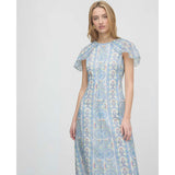 The Davina Dress - Blue Corsica Paisley