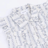 Kimberly Floral Stripe - Western Pearl Snap Dress & Bloomer