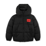 Black Hooded Padded Jacket