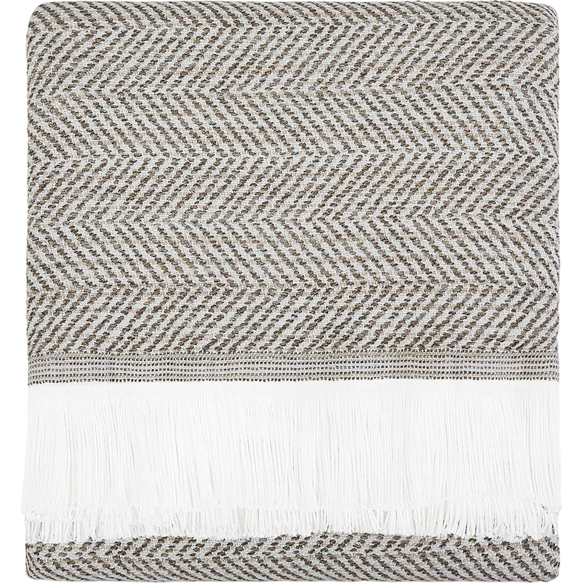 Herringbone Stain Resistant Indoor Outdoor Throw