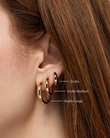 Bold Huggie Hoops - Giulia