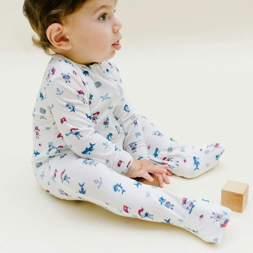 Pirate Bamboo Convertible Footie