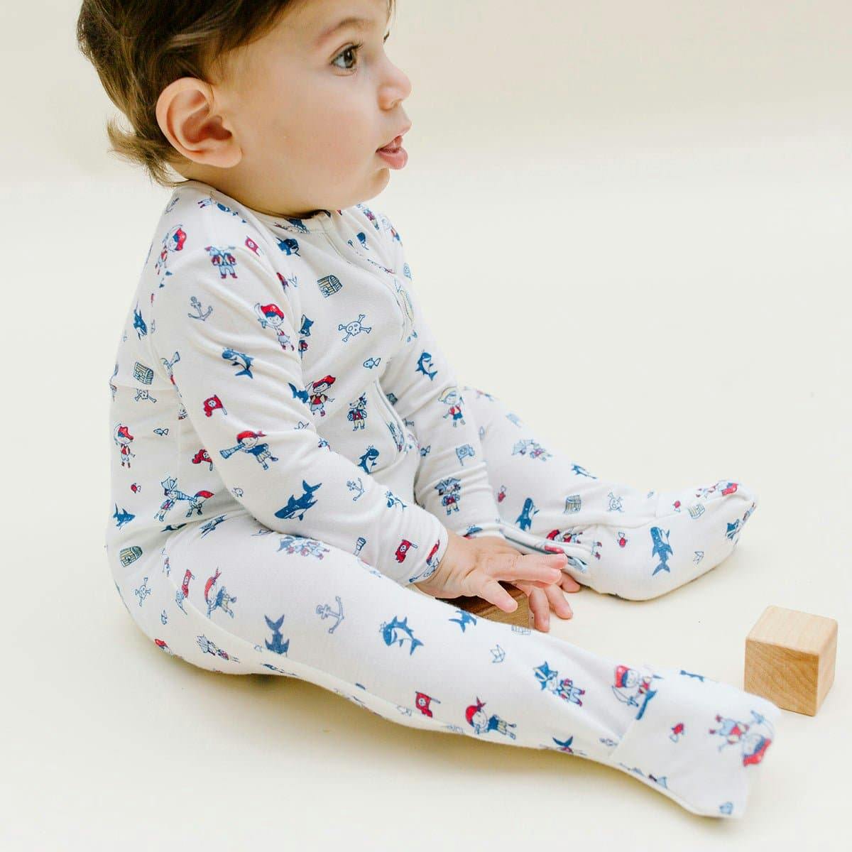 Pirate Bamboo Convertible Footie