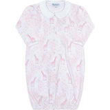 Pink Print Smocked Gown