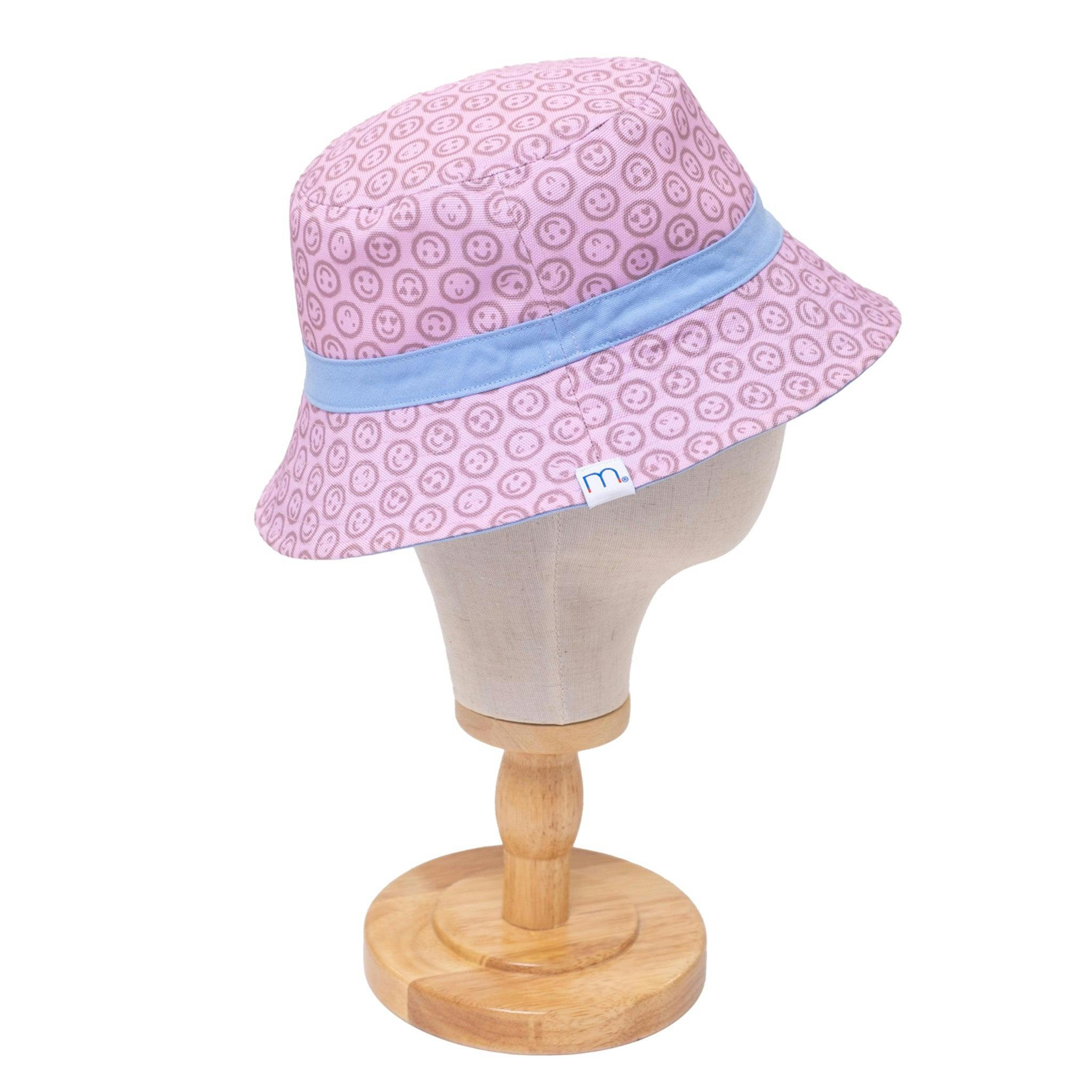 Reversible Bucket Hat – Pink Smile