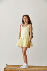 Sofia Pastel Yellow Mini Skirt