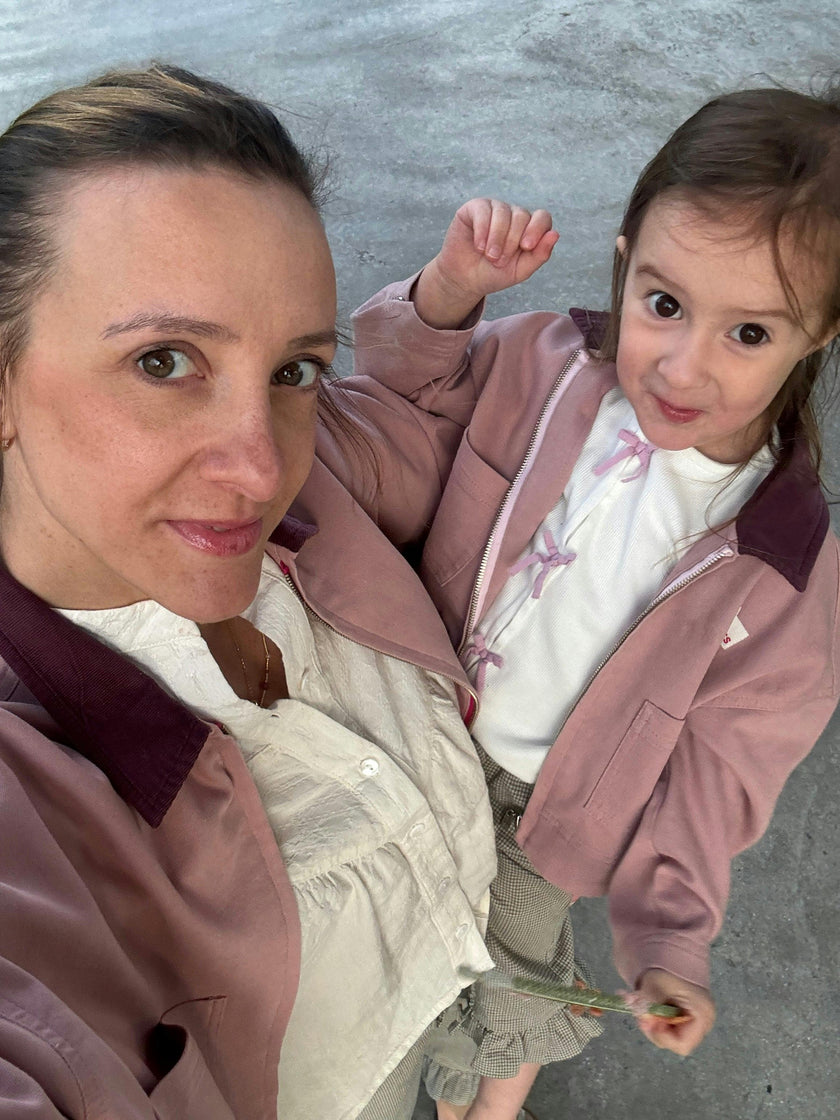 children's denim jacket - dawn rose