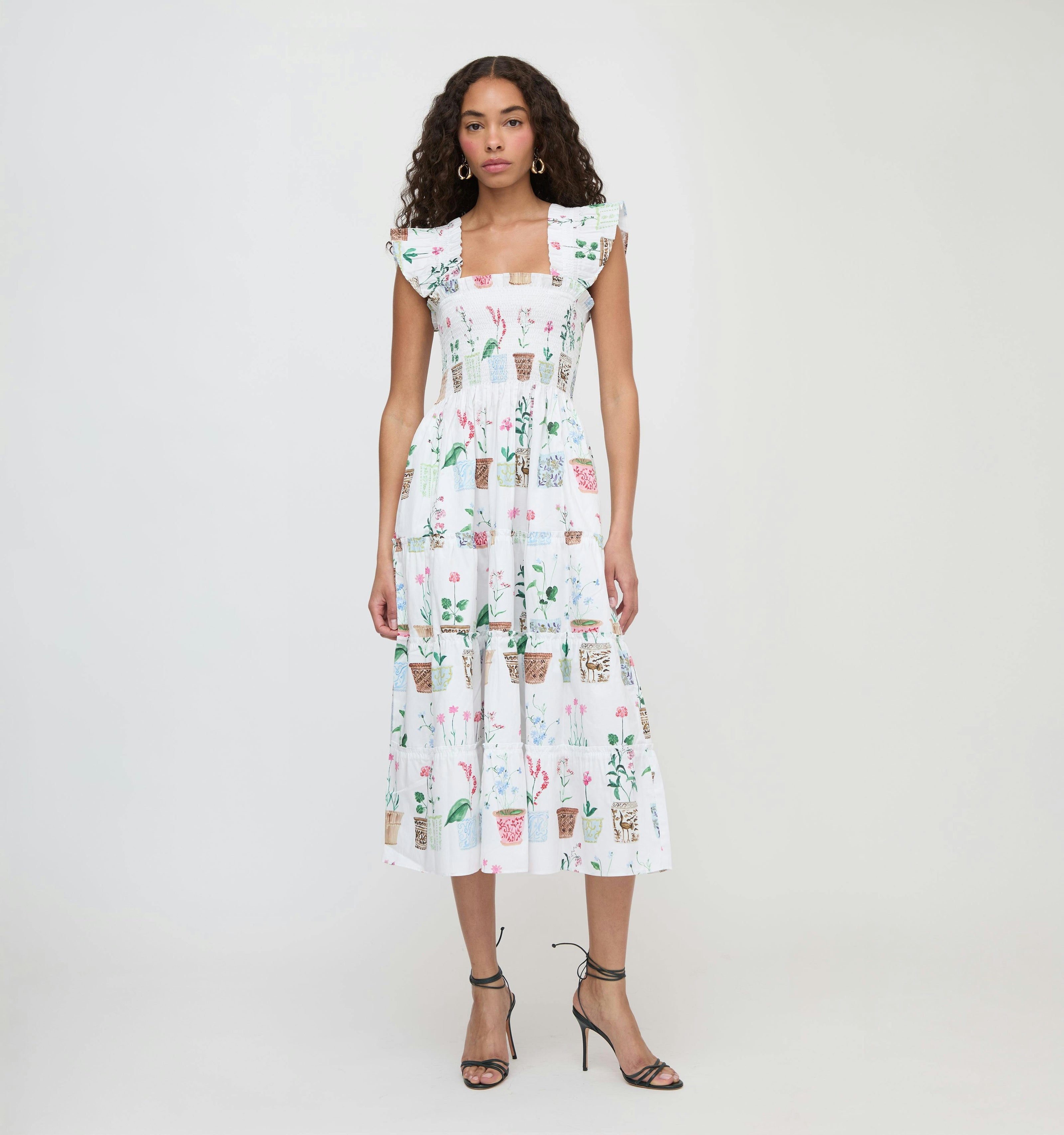 The Ellie Nap Dress - Flower Pots