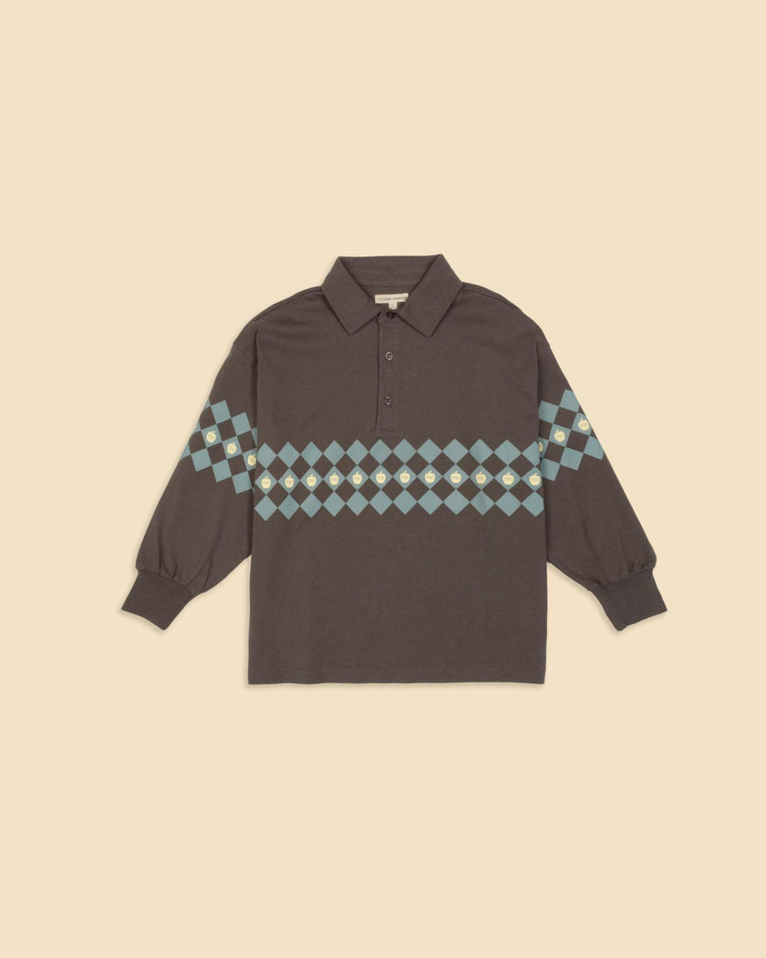 Midnight Slate Check Polo