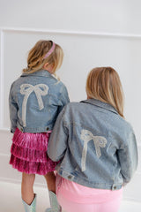 Women's Crystal Denim Jacket