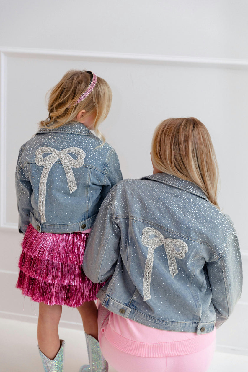 Women's Crystal Denim Jacket