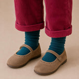 Suede Mary Jane | Beige