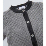 Chunky Ribbed Knit Round Neck Long Sleeve Loose-Fit Romper