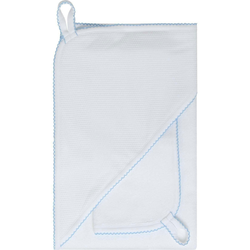 White Bubble Hooded Baby Towel