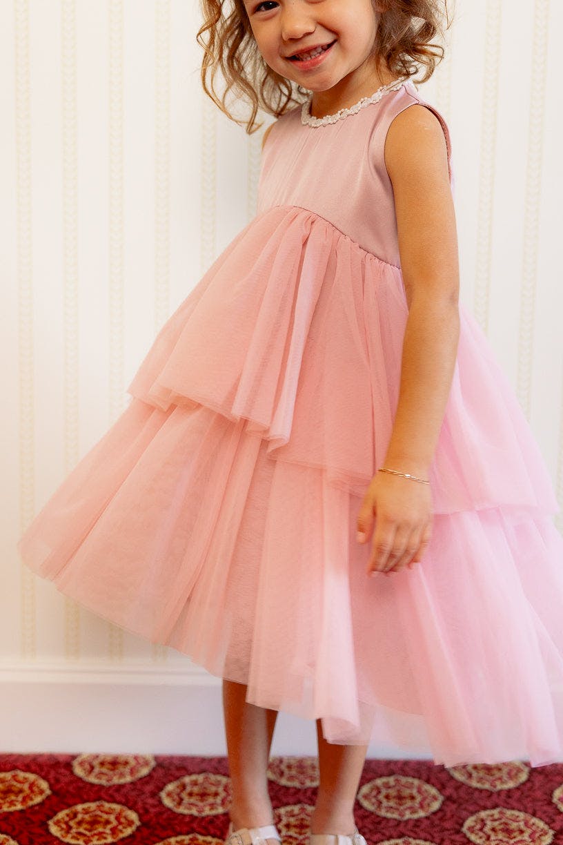 Mini Rainie Dress in Rose
