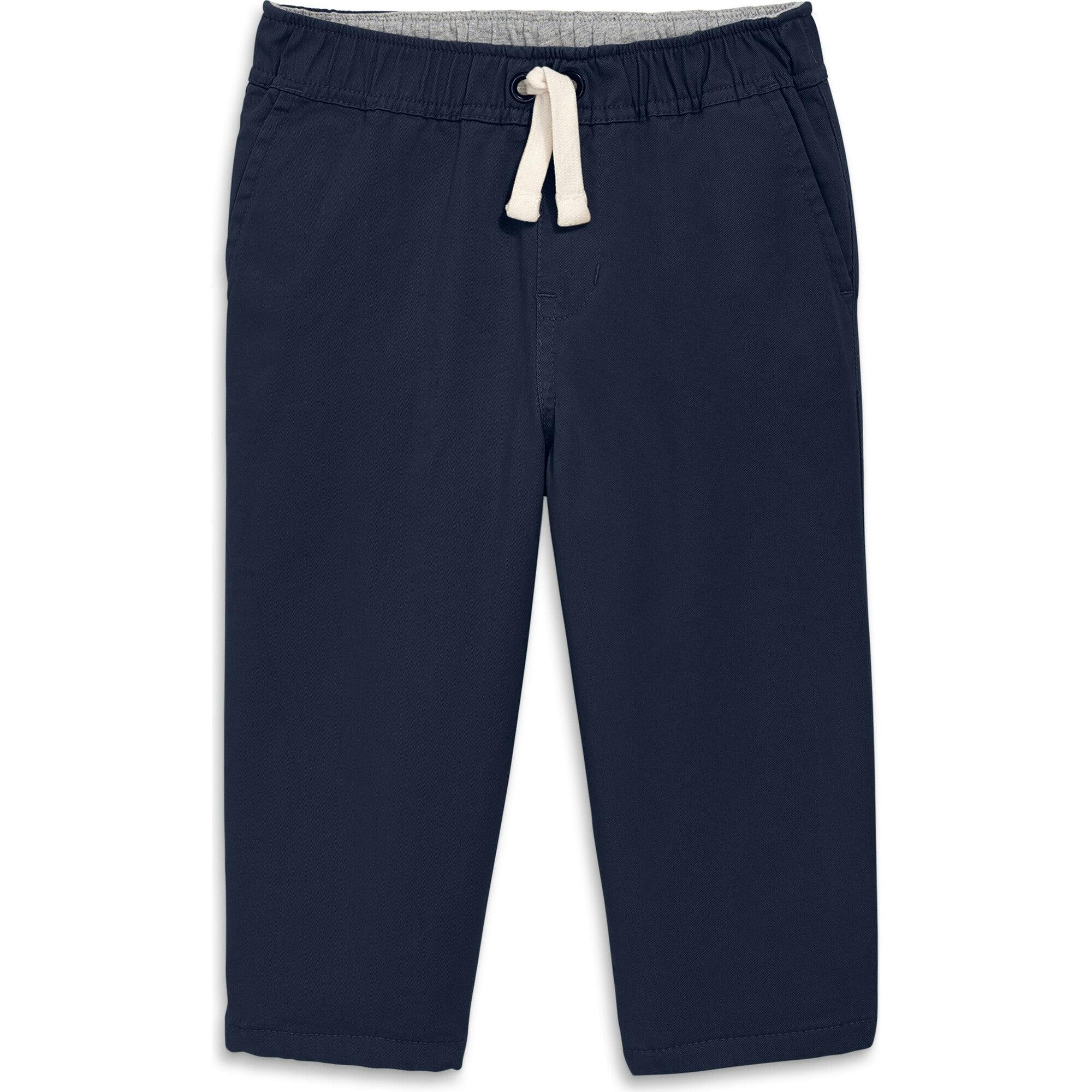 Baby lined stretch chino drawstring pant