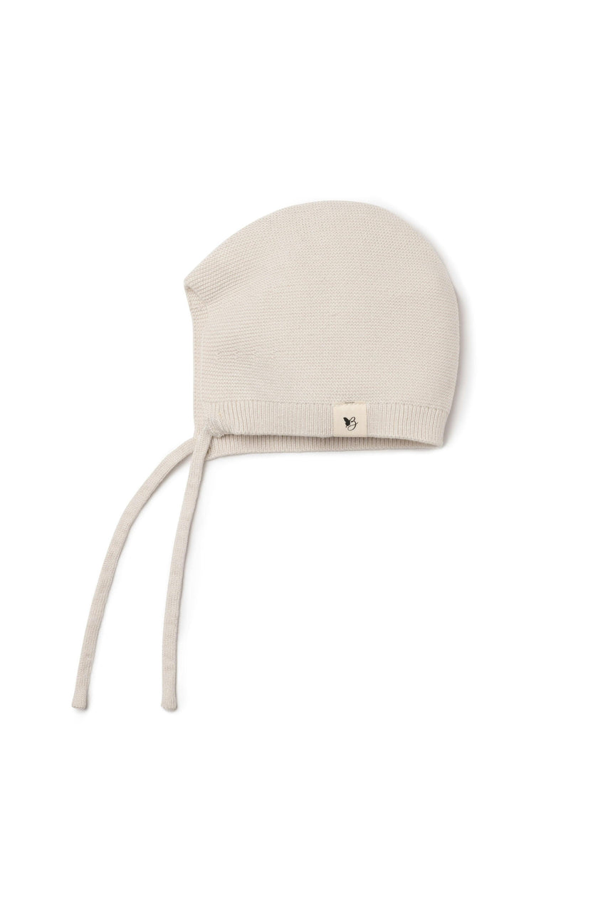 Cozy Acrylic Cotton Blend Knitted Bonnet