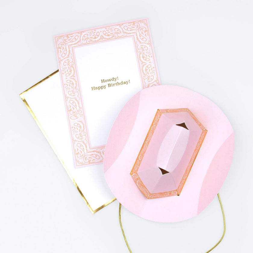 Pop-Up Western Hat Birthday Card