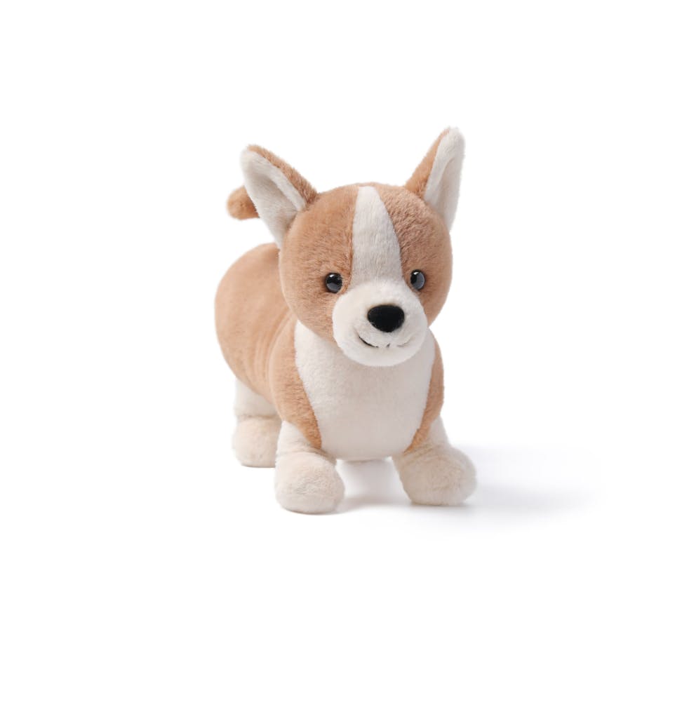 McHugs Peachy Butt Corgi Cute Pet Weighted Plush Animal 25cm