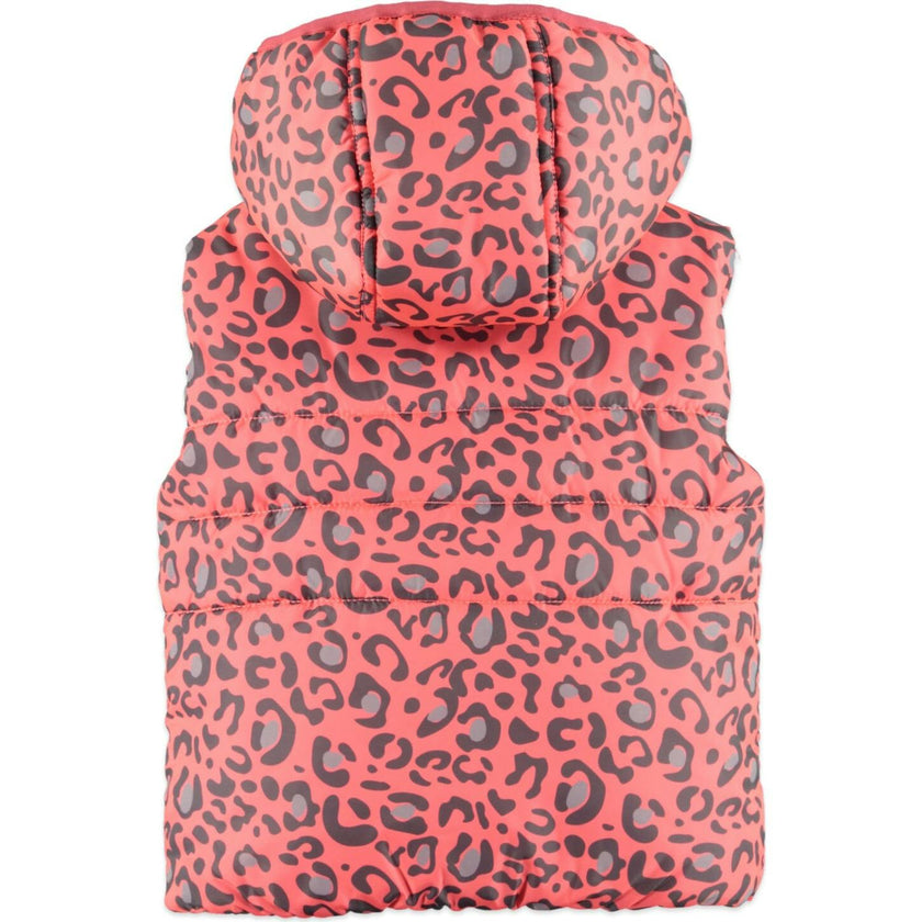 Animal Print Puffer Vest