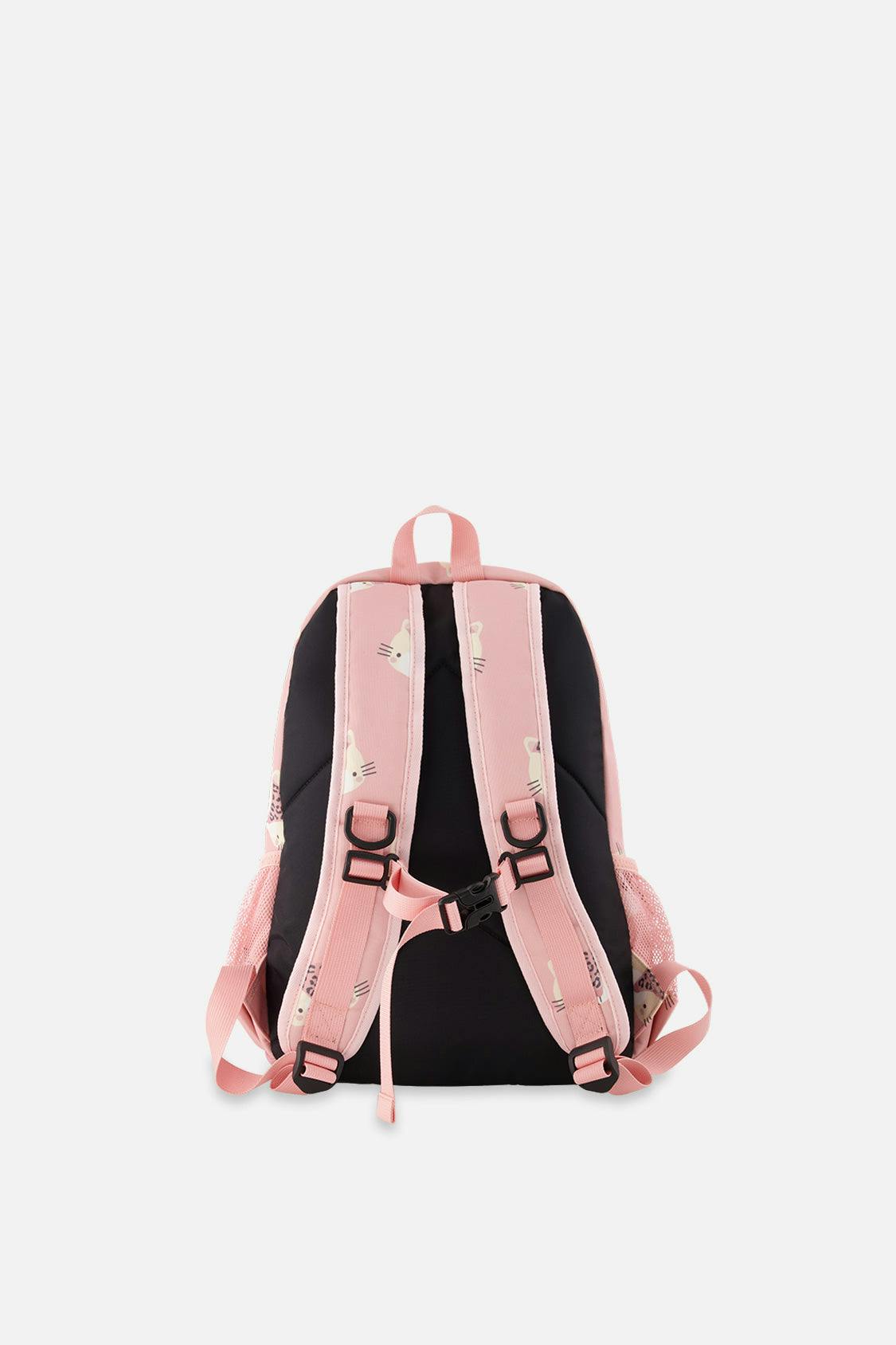 Little Girl Leopard Adorable Compact Functional Spacious Backpack