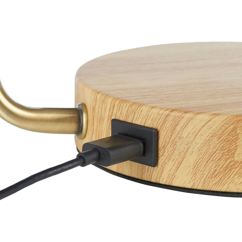 Veda Task Table Lamp with USB Port
