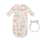 Angeline Floral - Bundle Gown and Knot Headband