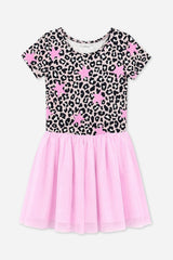 Simply Soft Short Sleeve Be Happy Tulle Dress