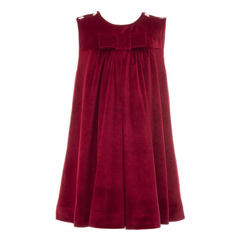 Red Sleeveless Bow Dress
