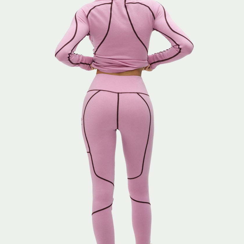 Hallie Midweight Merino Legging Amethyst