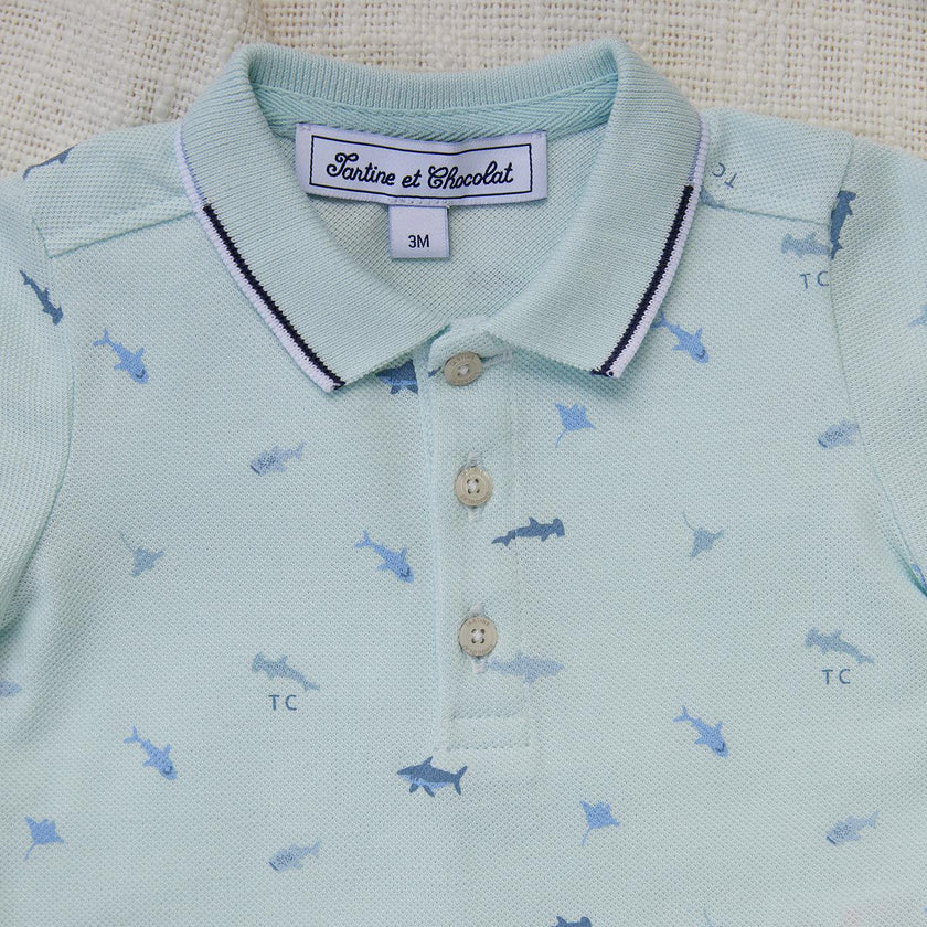 TARTINE ET CHOCOLAT Ocean Friends Baby Polo