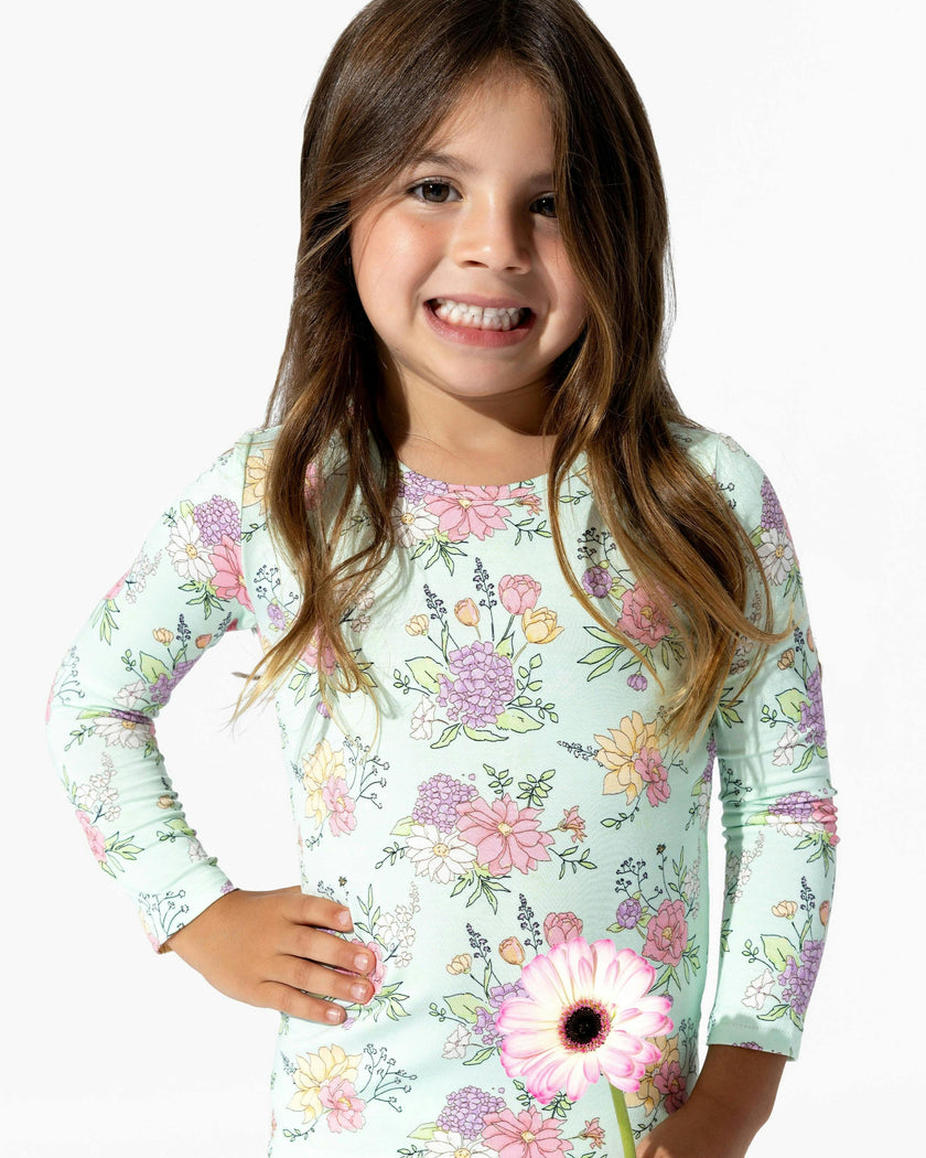 Petals & Posies Bamboo Kids Pajamas