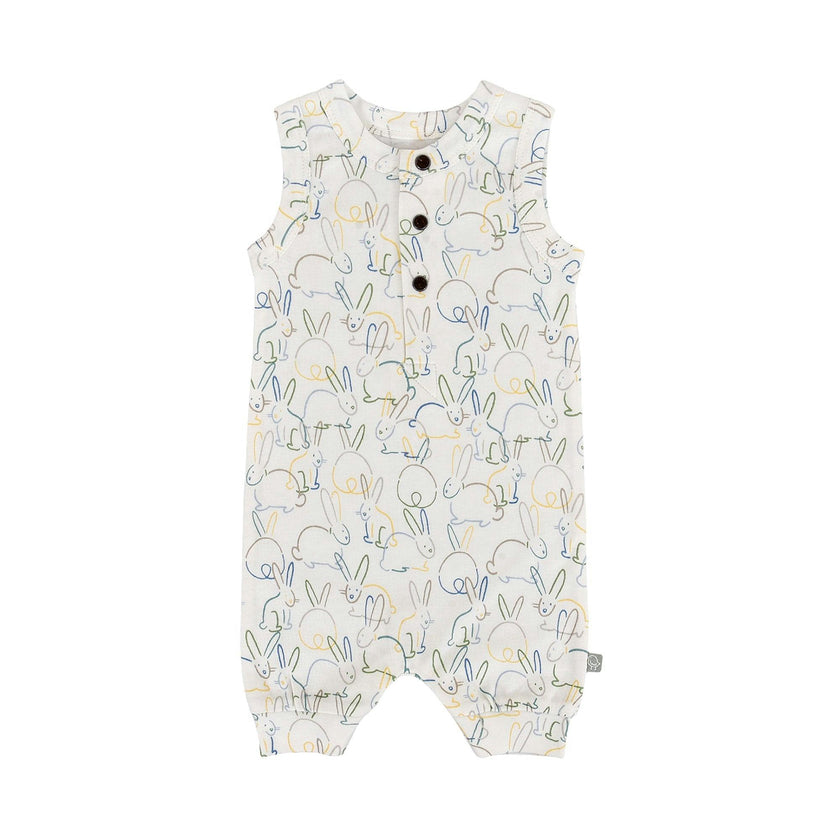 tank romper | bunnies
