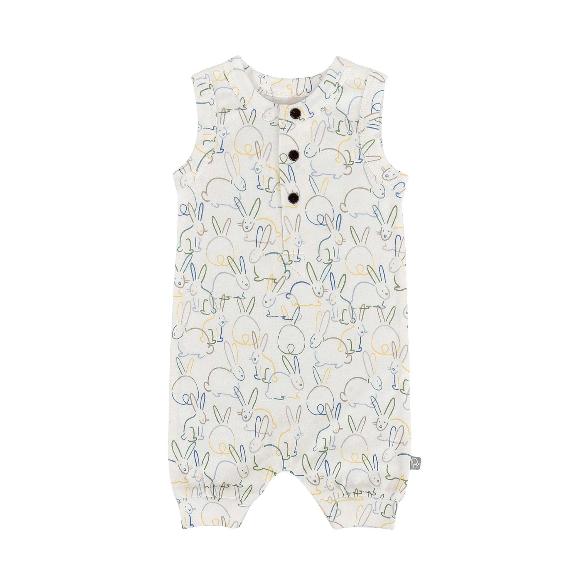 tank romper | bunnies