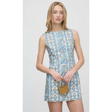 The Viola Dress - Blue Corsica Paisley